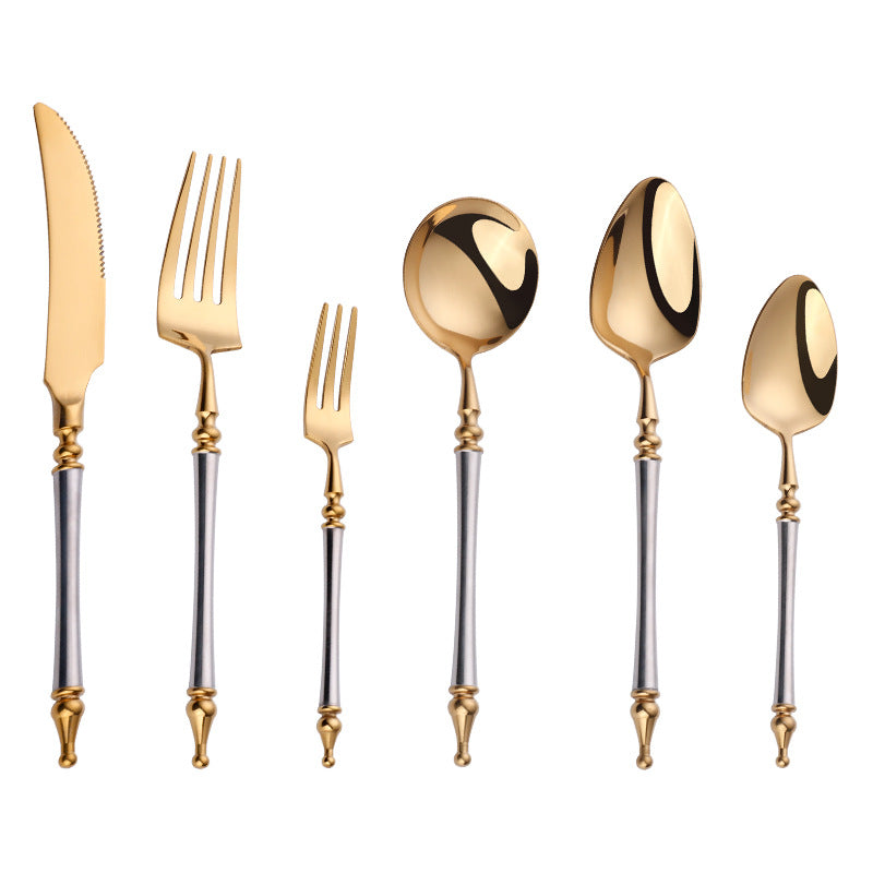 A stainless steel cutlery