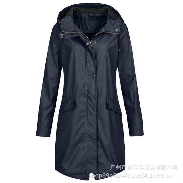A hooded jacket
