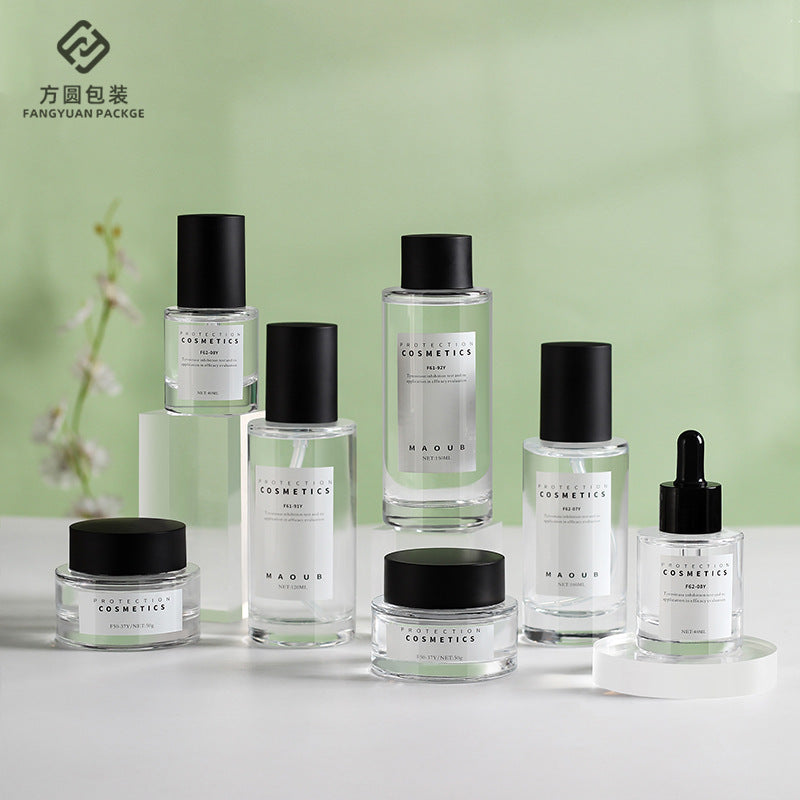 A Spot new printable cosmetics glass bottle cream bottle essence dropper bottle lotion bottle dropper essential oil bottle - Mixbatch