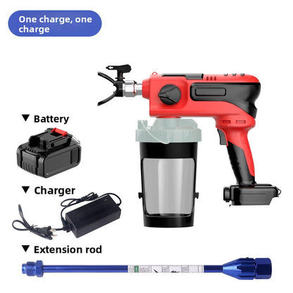 A Electric lithium battery high voltage airless sprayer Spray gun Paint paint latex paint sprayer Handheld spray gun