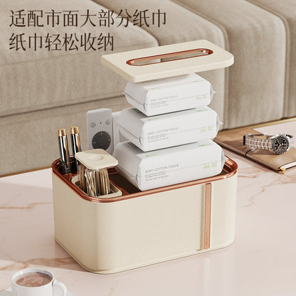 A desktop tissue box storage ornament