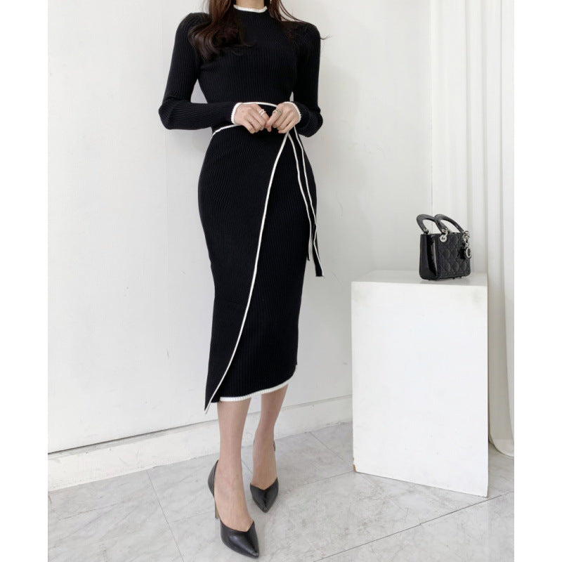 A knitted dress