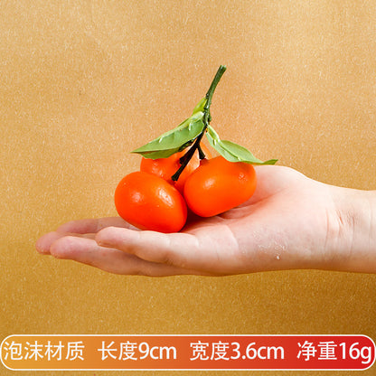 A Simulated fruits, fake fruits, apples, oranges, oranges, models, plastic decorations, ornaments, shooting props, children's teaching aids