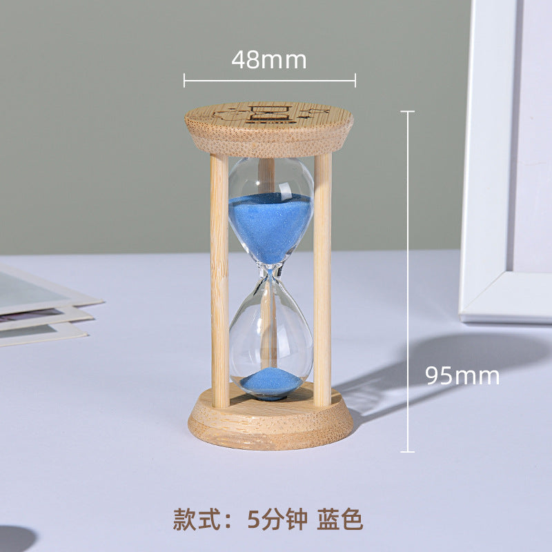 A hourglass ornament