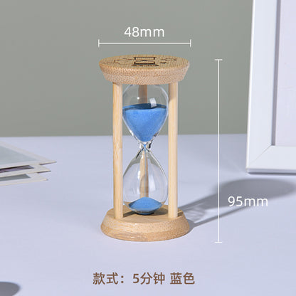 A hourglass ornament