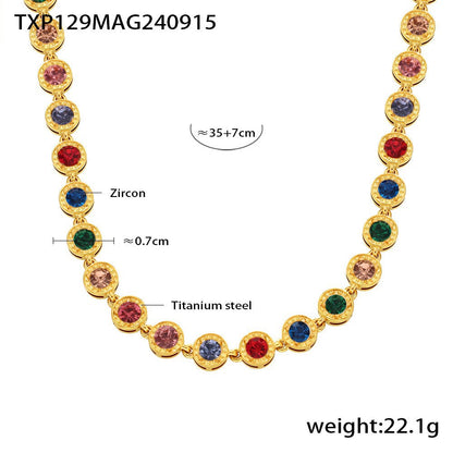 A necklace bracelet jewelry