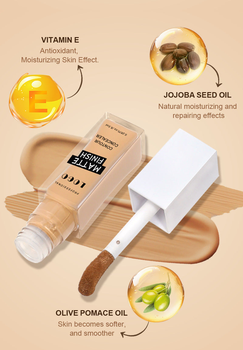 A matte concealer —— Customizable logo MOQ 100 pieces