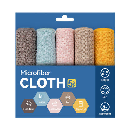 A Corn kernels dishcloth wholesale thickened water absorption and oil removal microfiber kitchen towel multi-functional cleaning rag