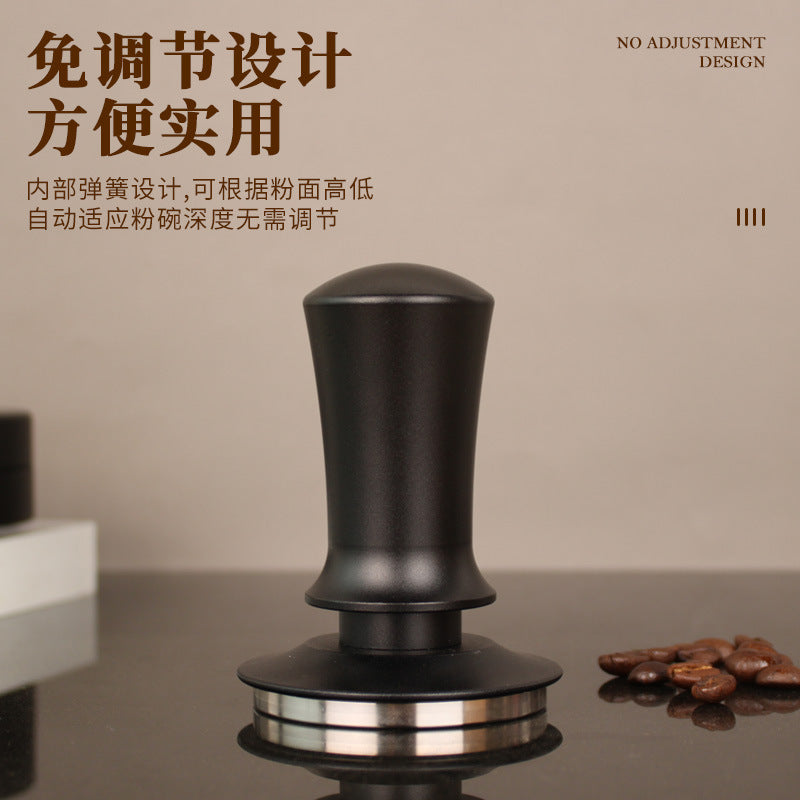 A with graduated elastic powder press balance espresso machine handle filling powder hammer constant force rebound 51/53/58 mm