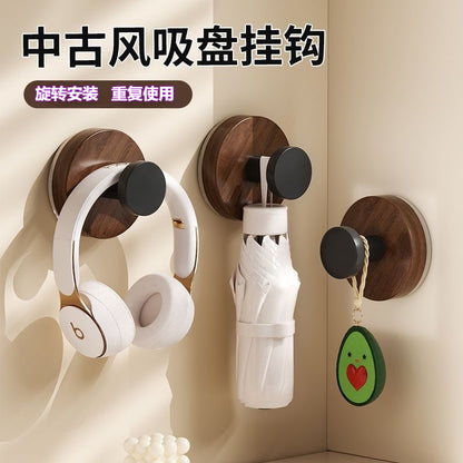 A suction cup plastic hook