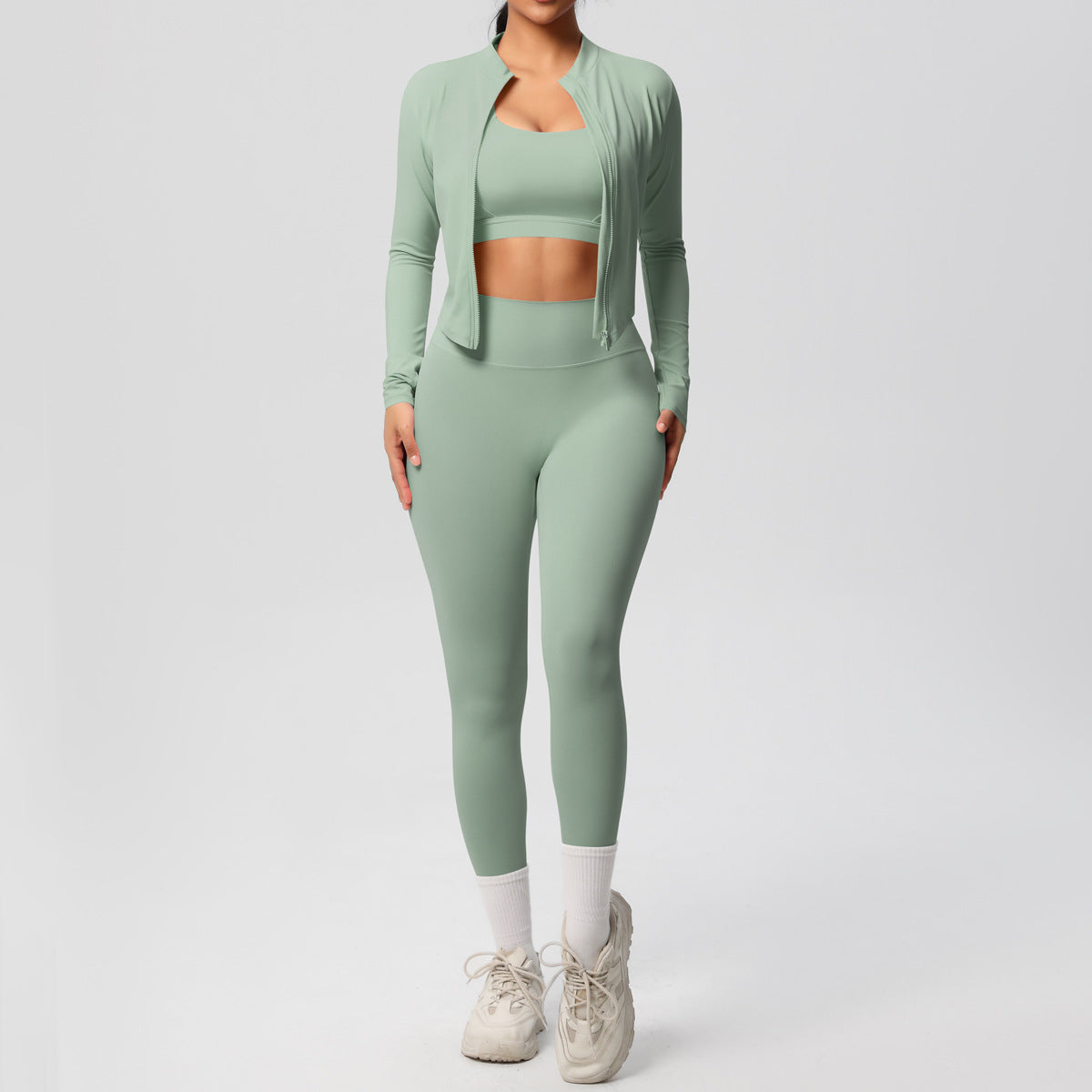 A Tight Yoga Vest Jacket Shockproof Beauty Back Sports Bra Pilates Running Outdoor Yoga Clothing