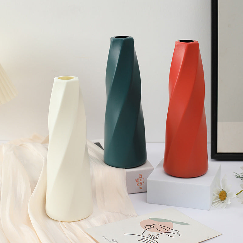 A plastic vase ornament