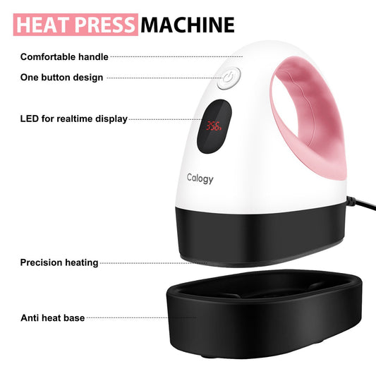 A with LED mini hot press, heat transfer machine, heat transfer machine, 3-speed 180 ° fast rise cross-border hot sale