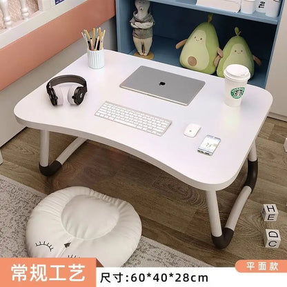 A: Removable bed table dormitory folding desk free computer desk office furniture
