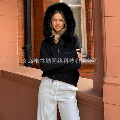 A hooded jacket
