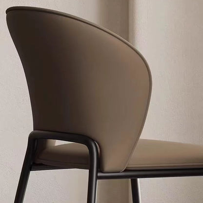 A metal leather chair
