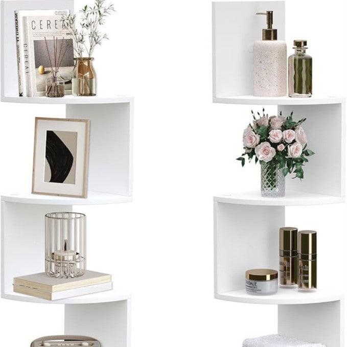 A Corner Shelf Corner Moisture-proof No Punching Wall Bedroom Wall Corner Bookshelf Kitchen Triangle Cabinet Storage Rack
