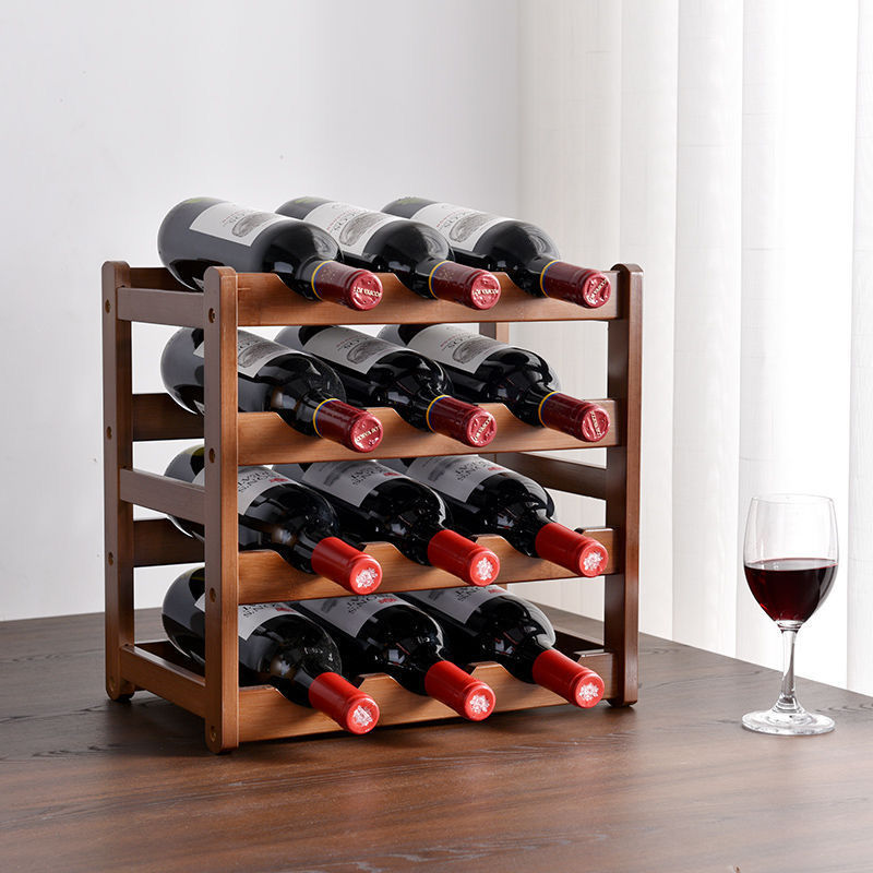 A Nanzhu red wine rack desktop household wine tray multi-layer tray