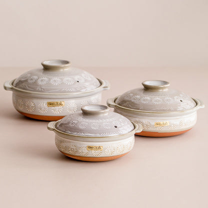 A clay soup pot