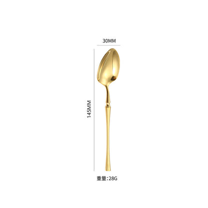 A stainless steel cutlery
