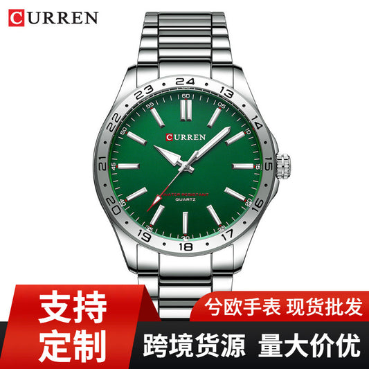 A 8452 Casual Quartz Watch Men's Watch, Steel Strap Watch, Business Men's Watch - Mixbatch