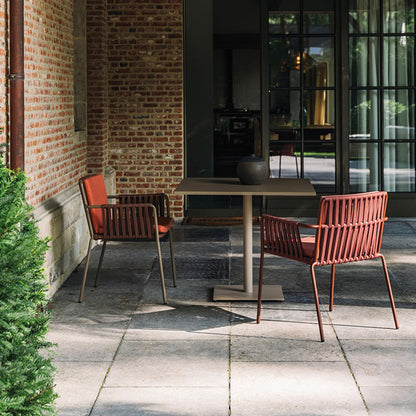 A outdoor rattan chair