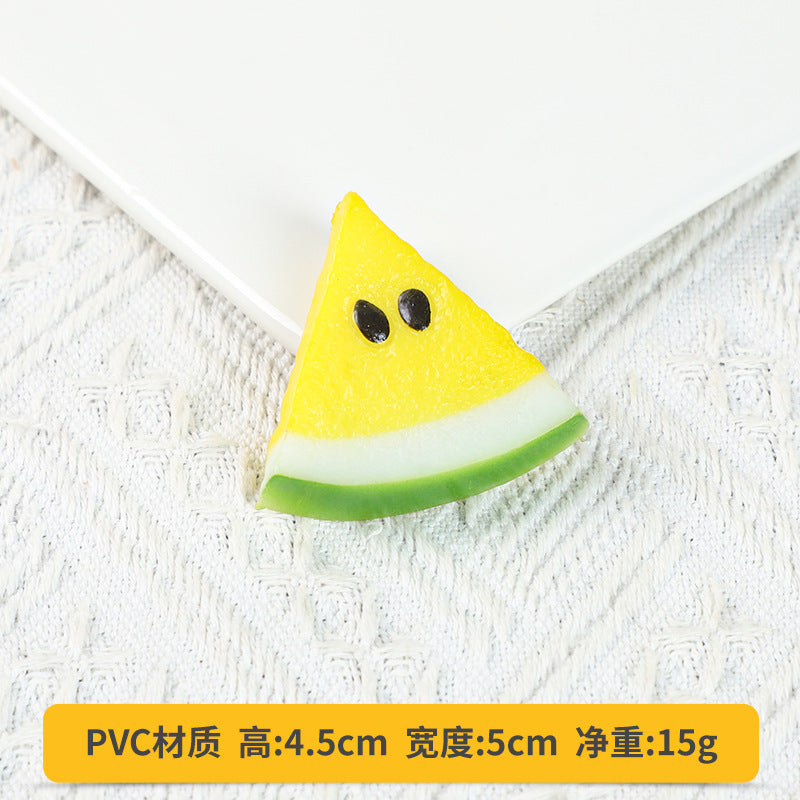 A Fake fruit slice Lemon slice Watermelon slice Fake cherry decoration photo Fruit props High imitation fruit slice model