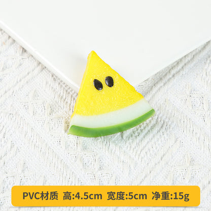A Fake fruit slice Lemon slice Watermelon slice Fake cherry decoration photo Fruit props High imitation fruit slice model