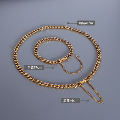 A necklace bracelet jewelry