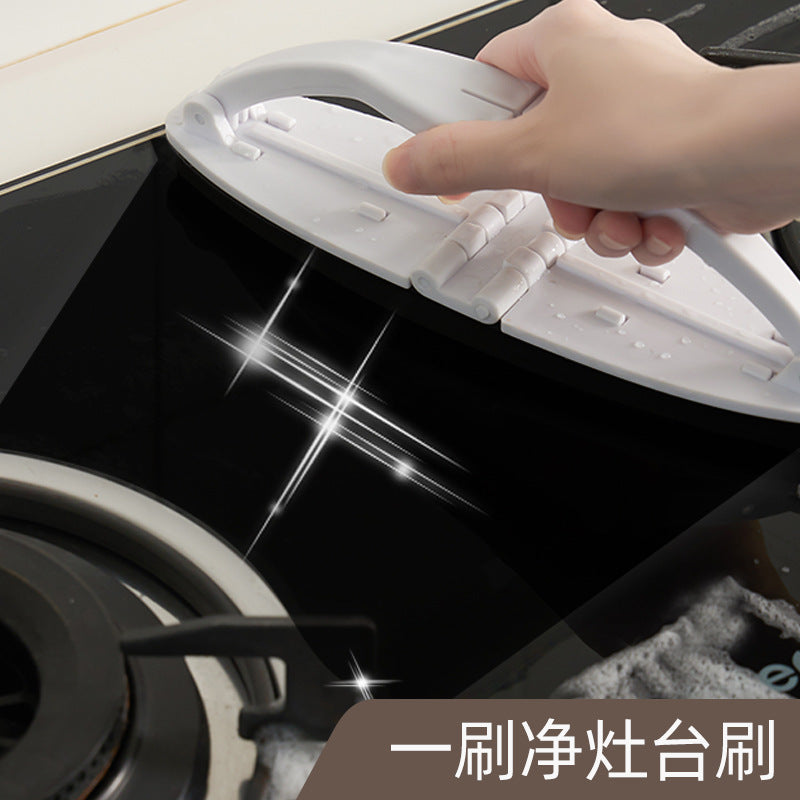A Household decontamination cleaning brush countertop wiping gas stove brush kitchen bathroom floor tile wiping stove brush home