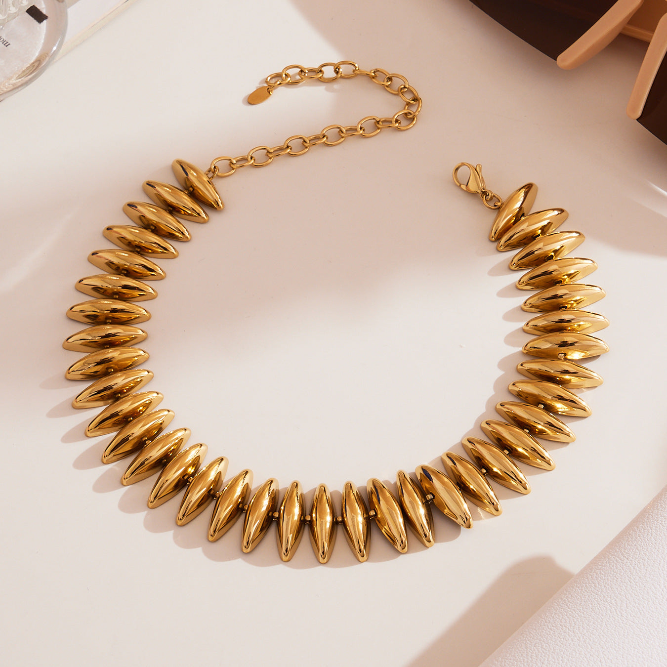 A necklace bracelet jewelry