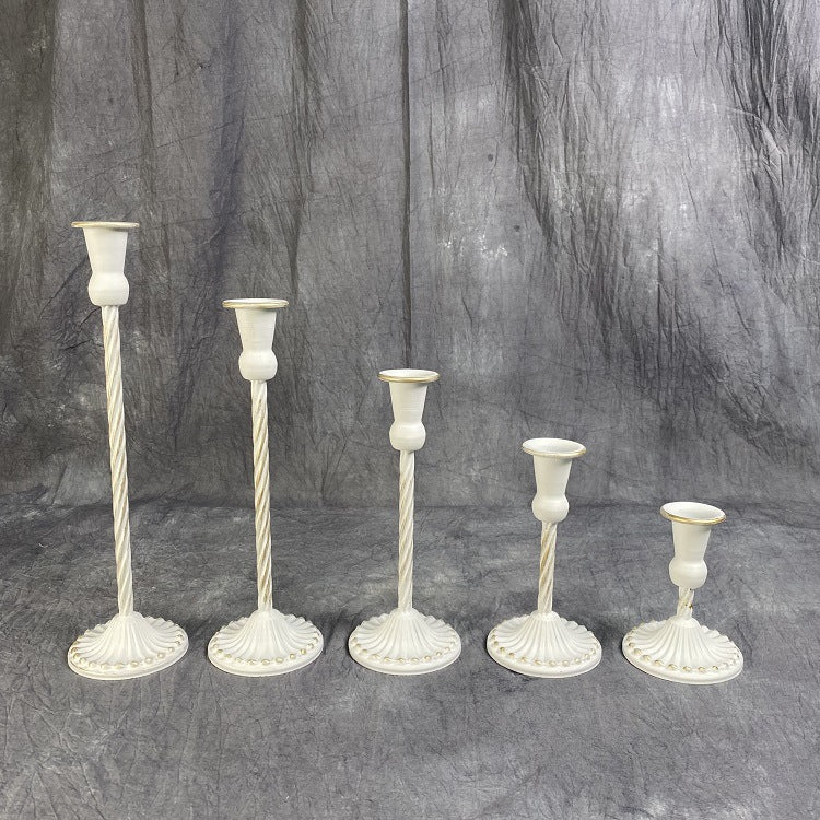 A European wrought iron candle holder Wedding arrangement Single head candle cup Hotel homestay decoration Candle light dinner Candle holder