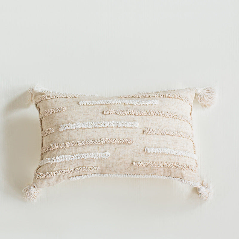 A throw pillow pillowcase