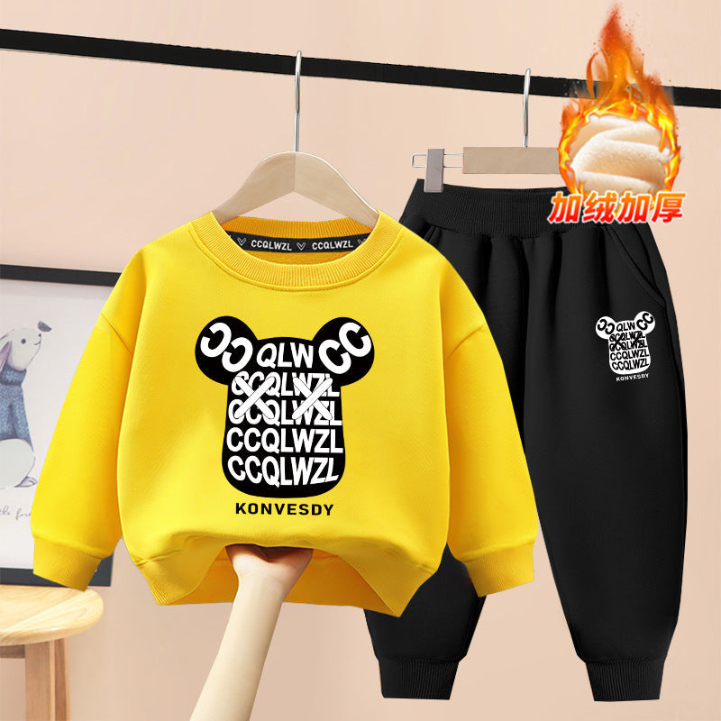 A children's sweater set