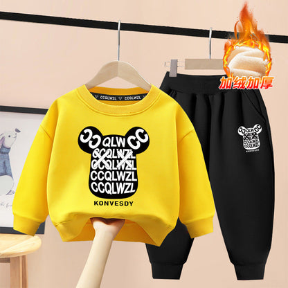 A children's sweater set