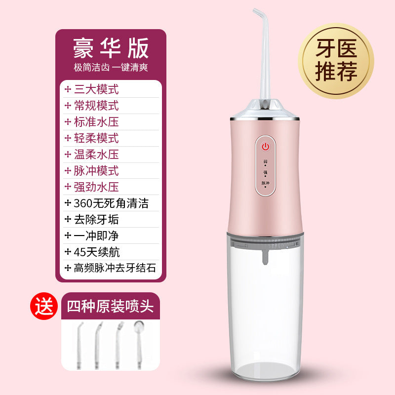 A electric tooth flusher