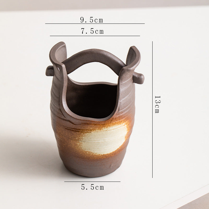 A ceramic vase ornament