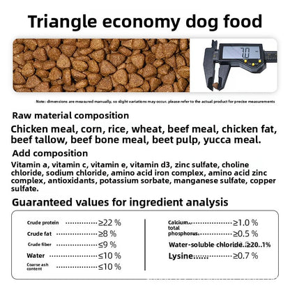 A Grain-free fresh meat baked dog food 10KG universal dog food for puppies