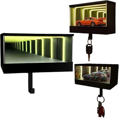 A Mirror light sensor key hook built-in battery
