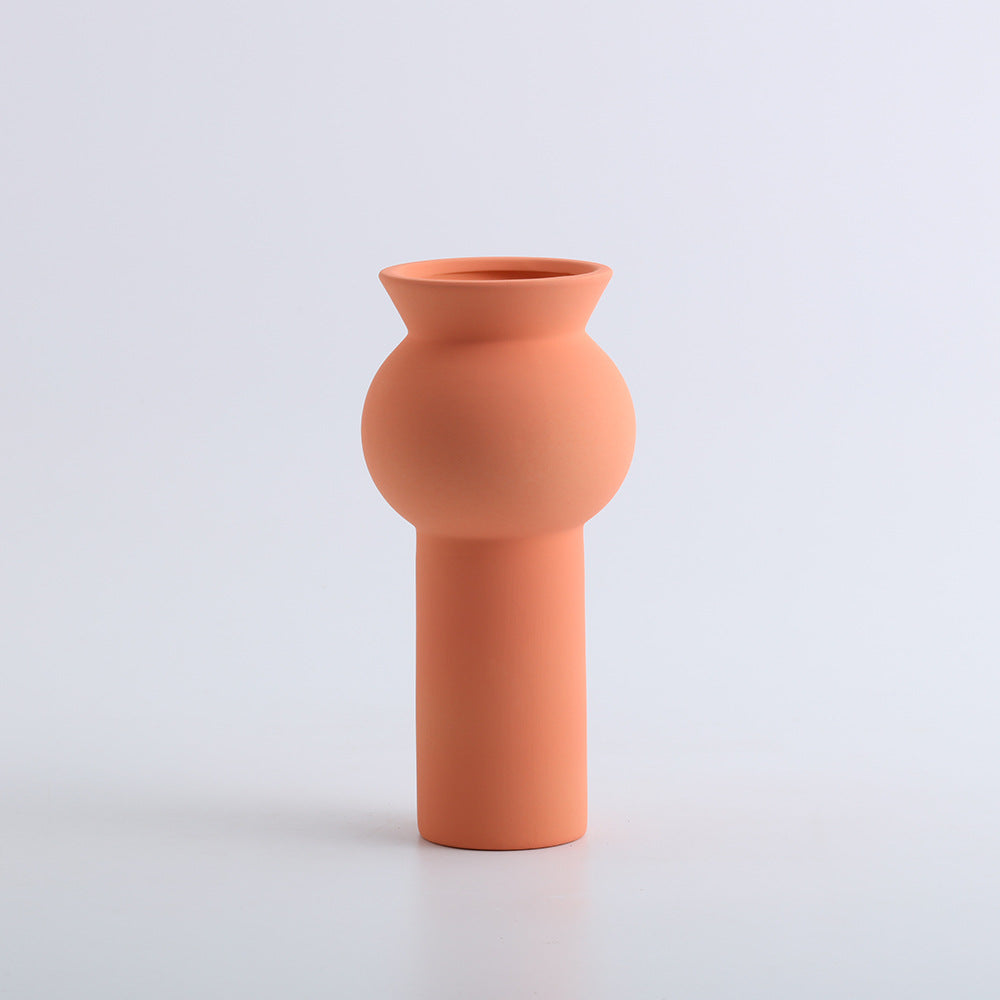 A ceramic vase decorative ornament