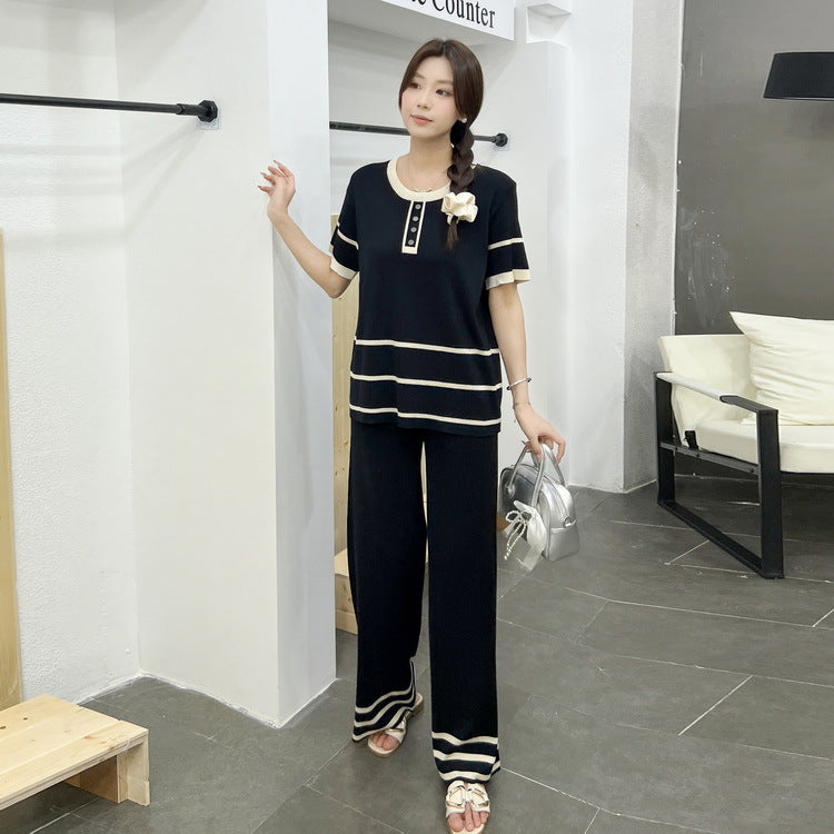 A women's knitted suit