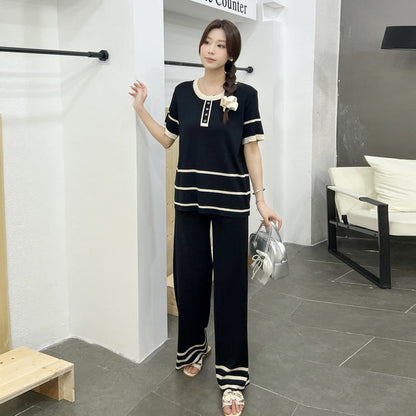 A women's knitted suit