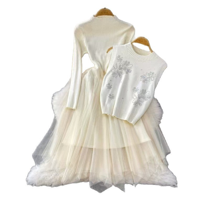 A vest dress two-piece set