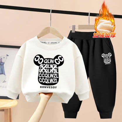 A children's sweater set