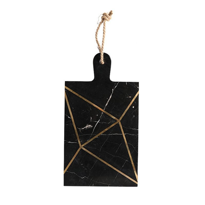 A Marble cutting board Chopping board Fruit plate Household cutting board Household panel Bread board Anti-mildew Dessert Pastry White
