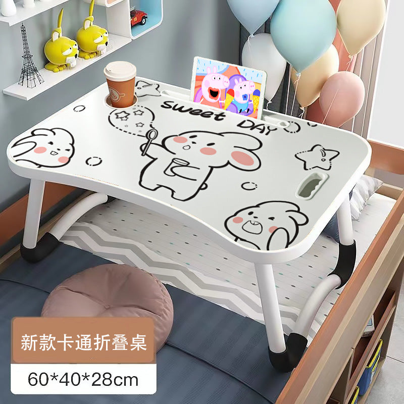 A: Removable bed table dormitory folding desk free computer desk office furniture