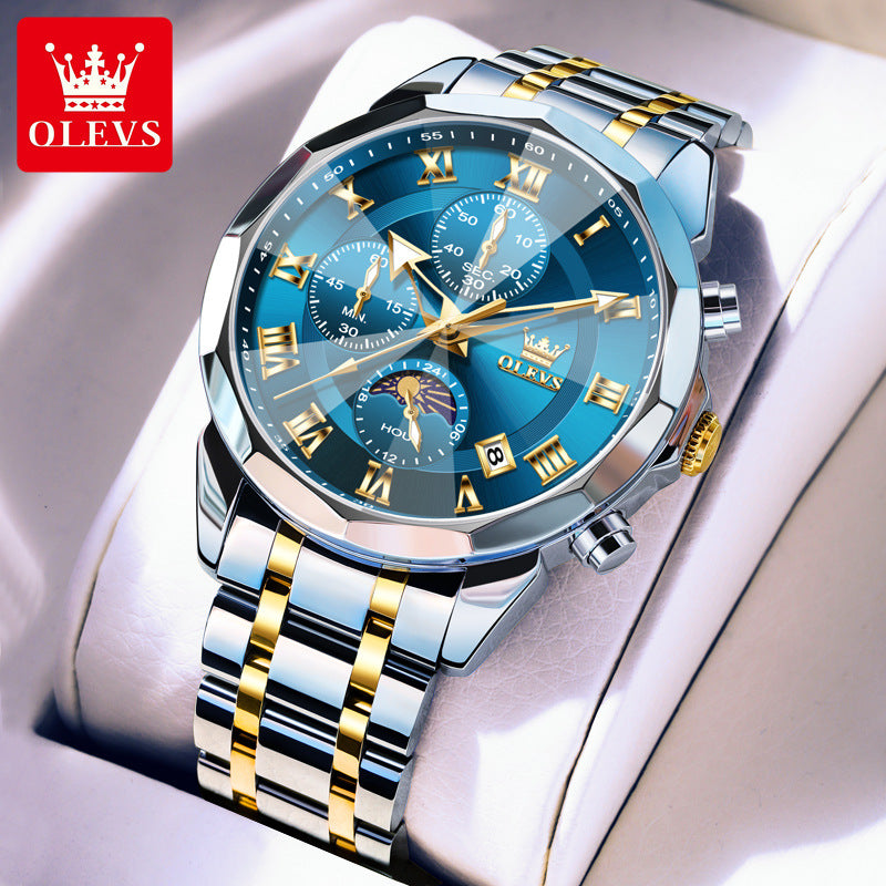 Custom watch design A Solid Steel Belt Butterfly Buckle Watch Watch
