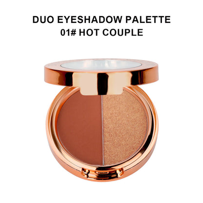 A two color eyeshadow —— Customizable logo MOQ 100 pieces