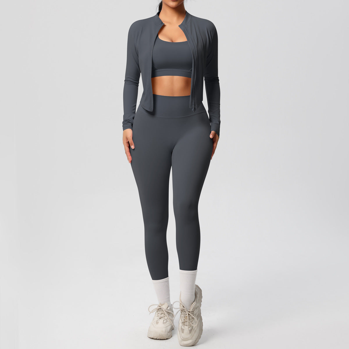 A Tight Yoga Vest Jacket Shockproof Beauty Back Sports Bra Pilates Running Outdoor Yoga Clothing