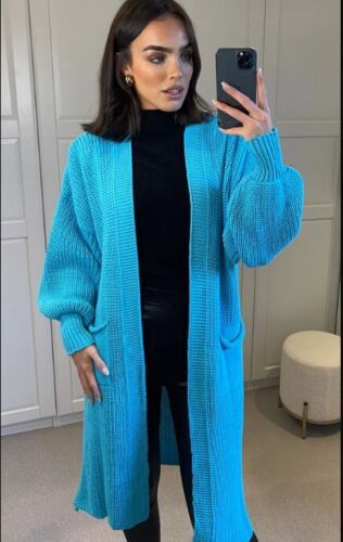 A long knit jacket